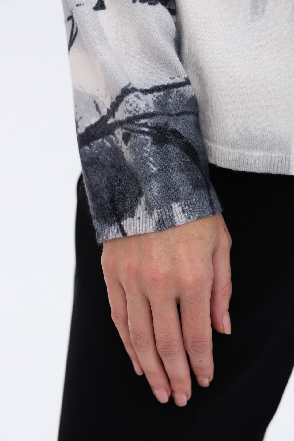 Пуловер Lecomte с принтом