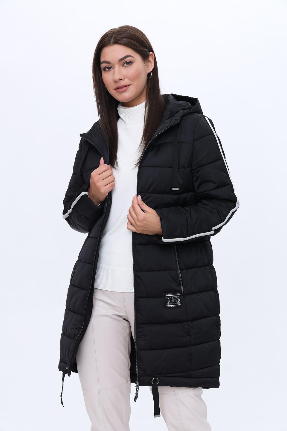 Пальто Monari стеганое чёрное