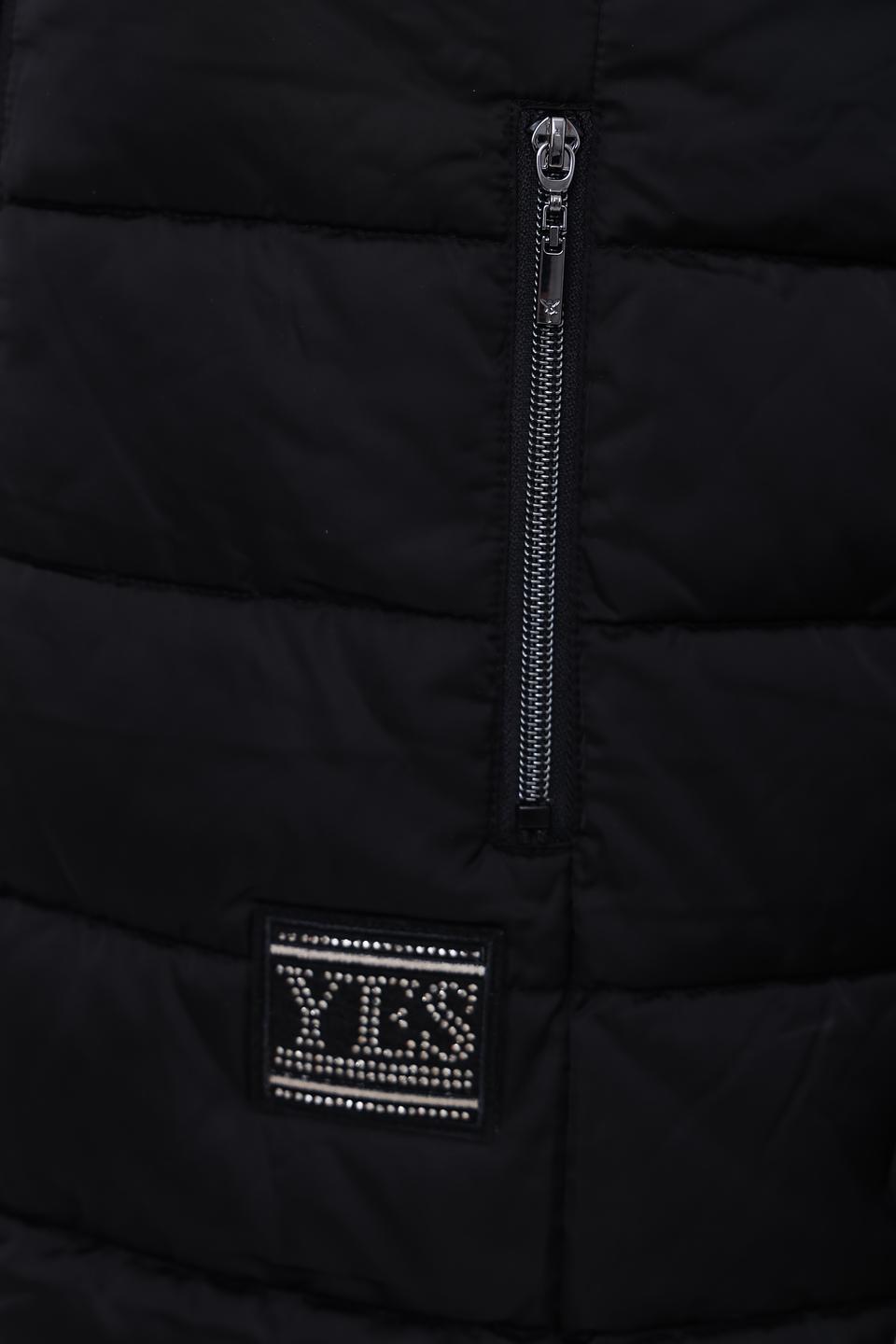 Пальто Monari стеганое чёрное