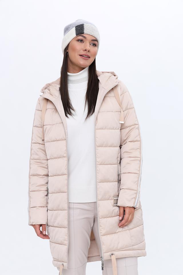 Пальто Monari стеганое бежевое