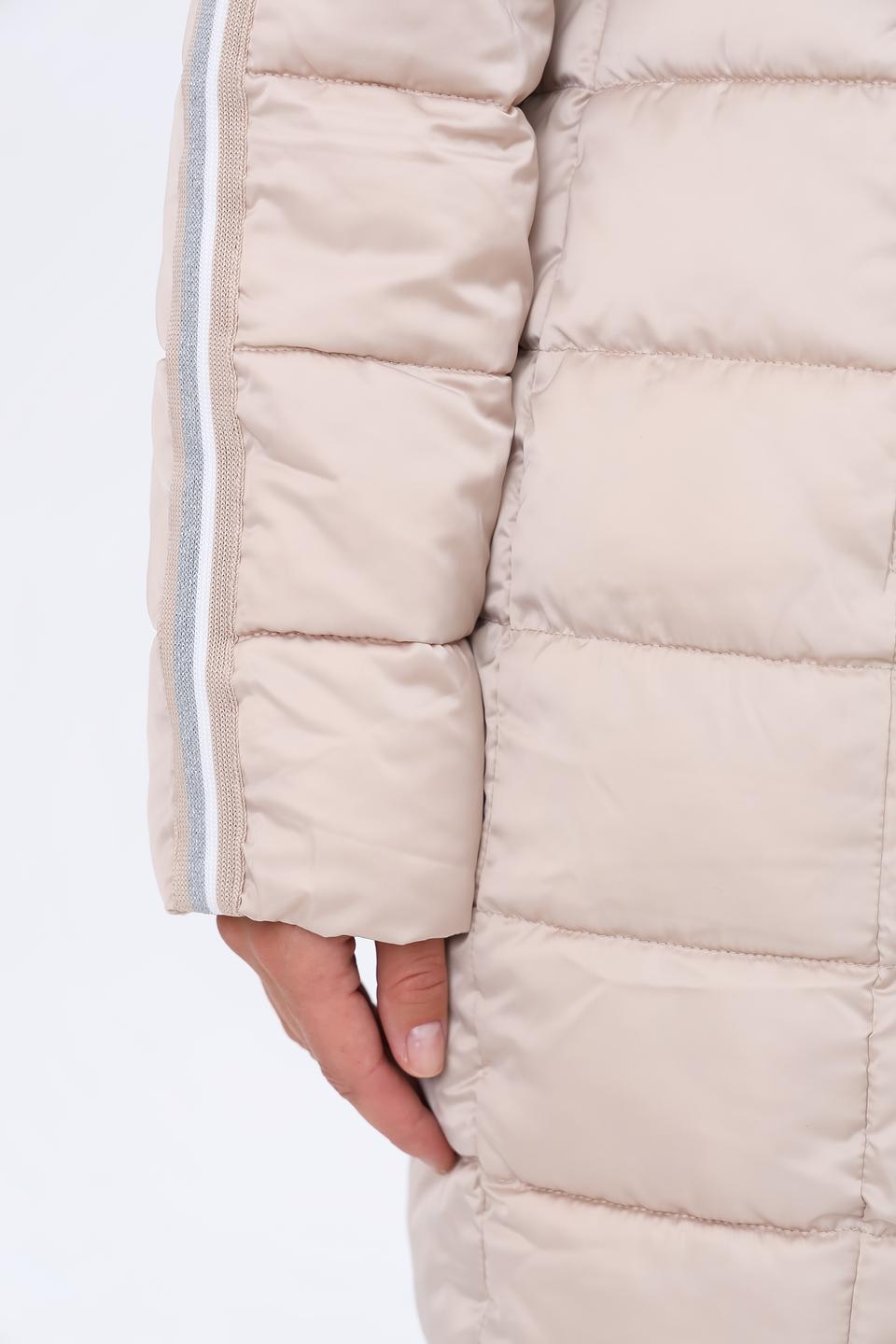 Пальто Monari стеганое бежевое