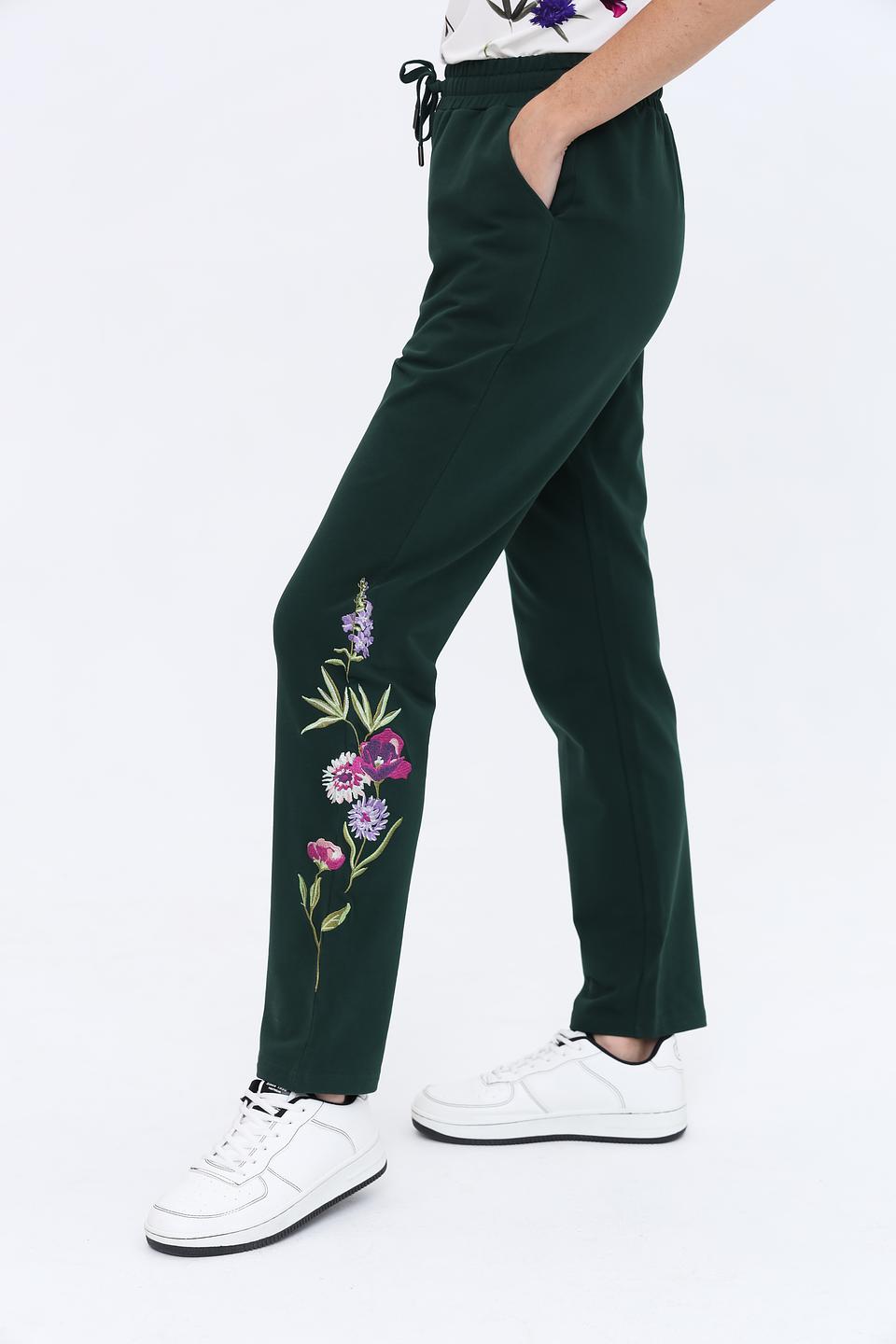 Брюки Just Valeri с вышивкой