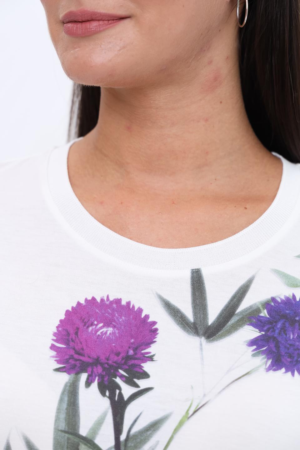 Футболка Just Valeri с цветочным принтом