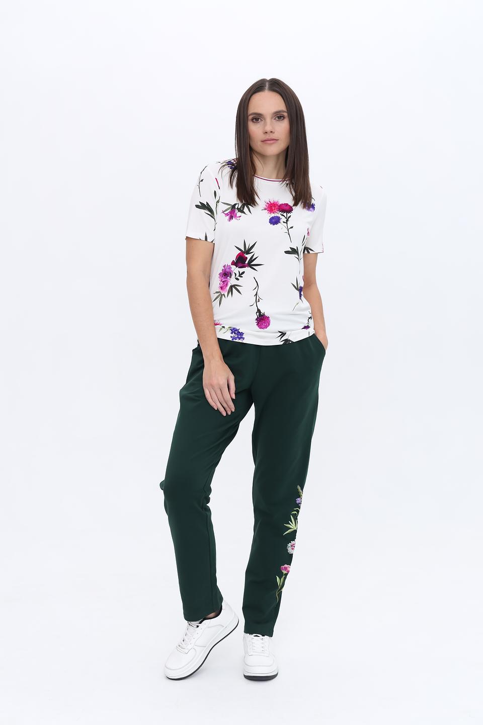 Футболка Just Valeri с цветочным принтом
