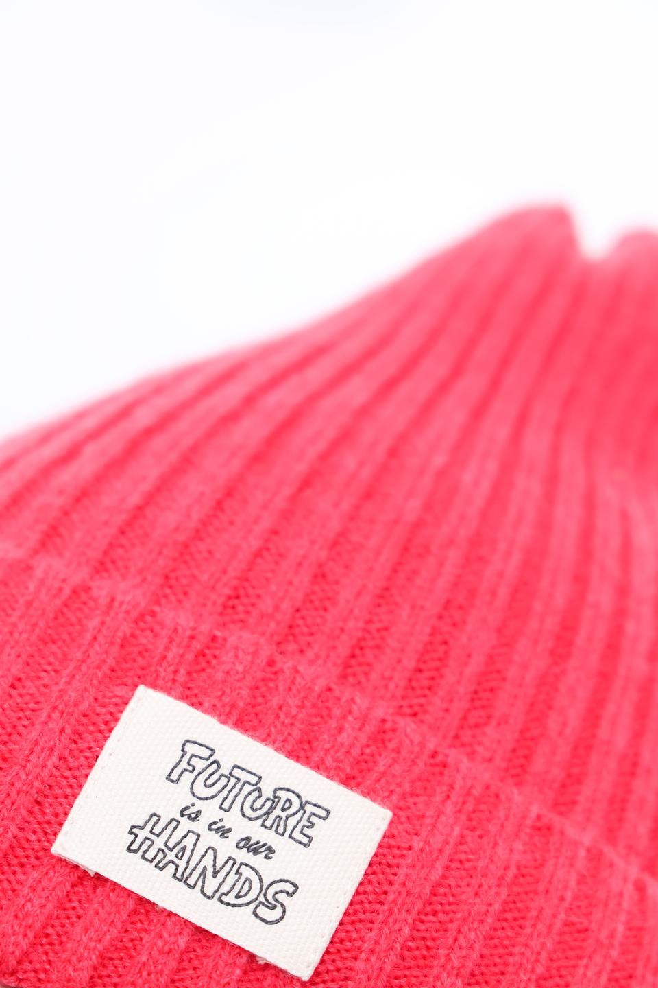 Шапка Marhatter вязаная розовая