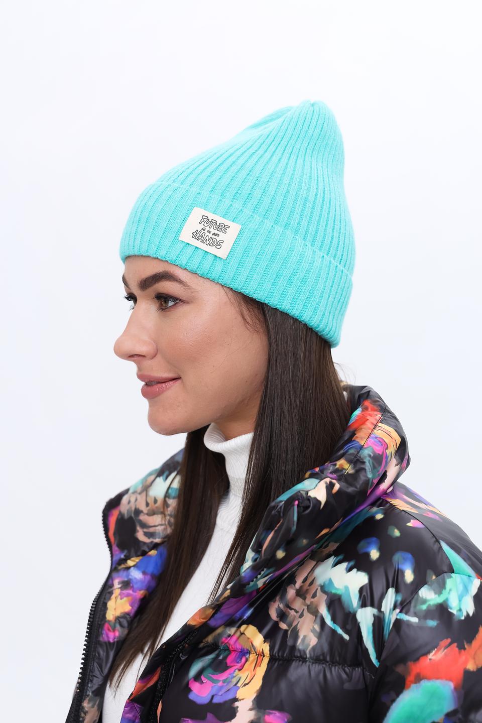 Шапка Marhatter бирюзовая