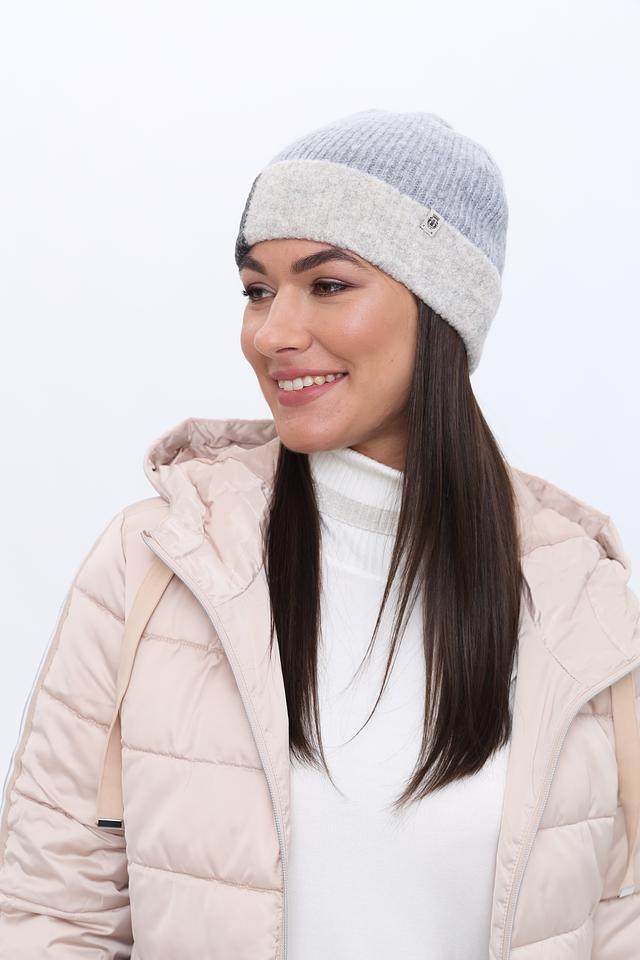 Шапка Roeckl двухцветная серая