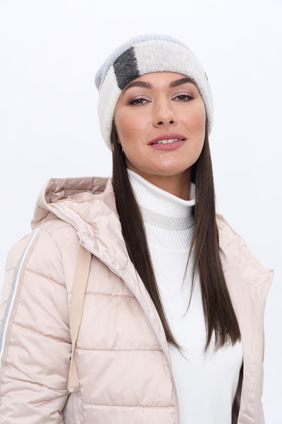 Шапка Roeckl двухцветная серая