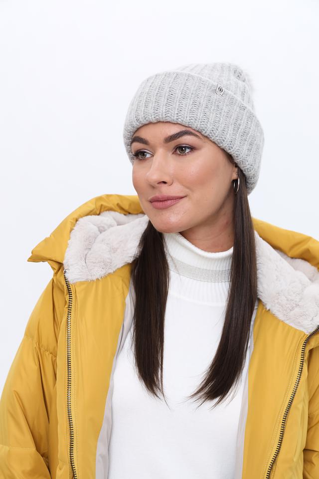 Шапка Roeckl вязаная серая