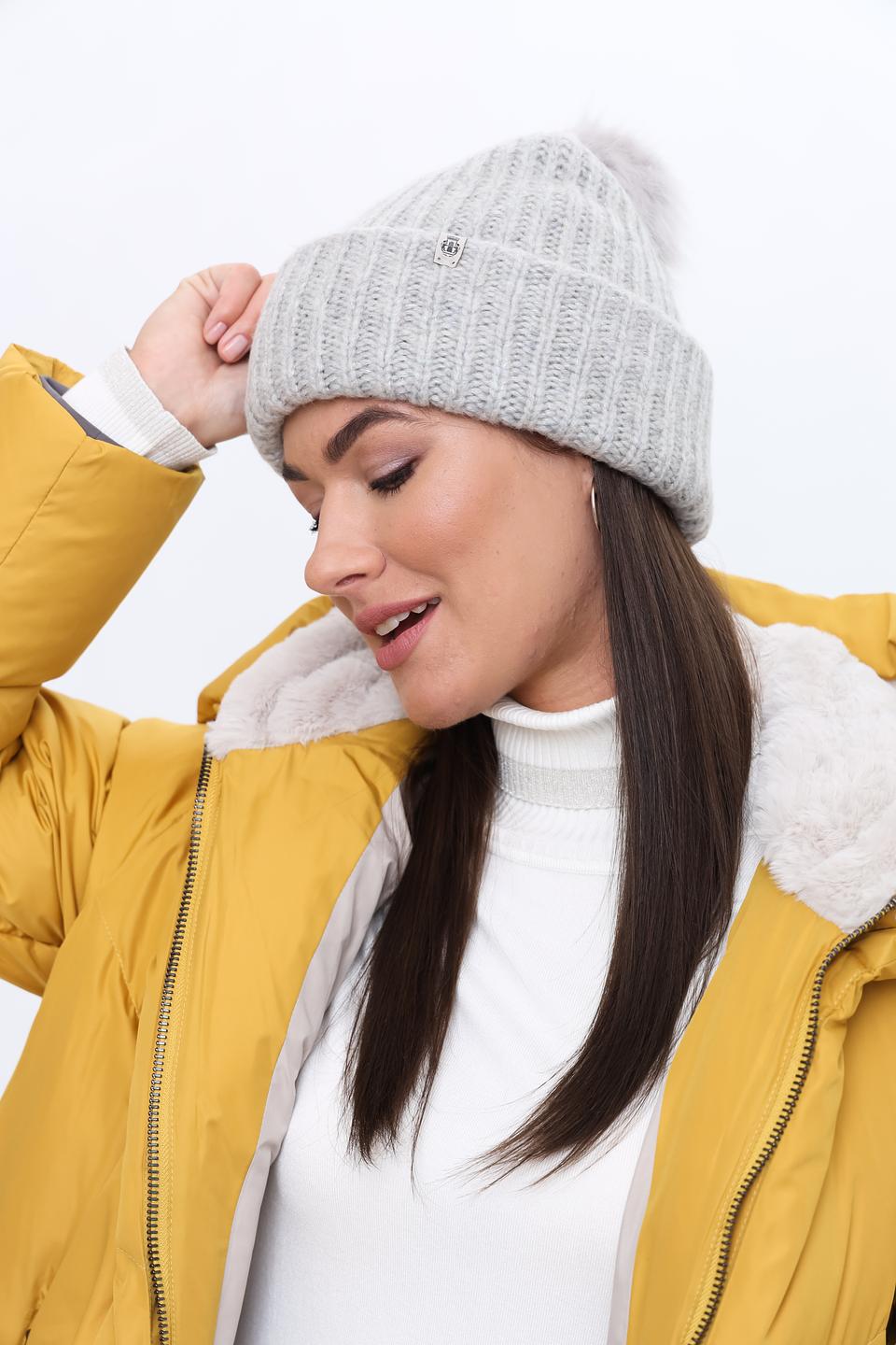 Шапка Roeckl вязаная серая