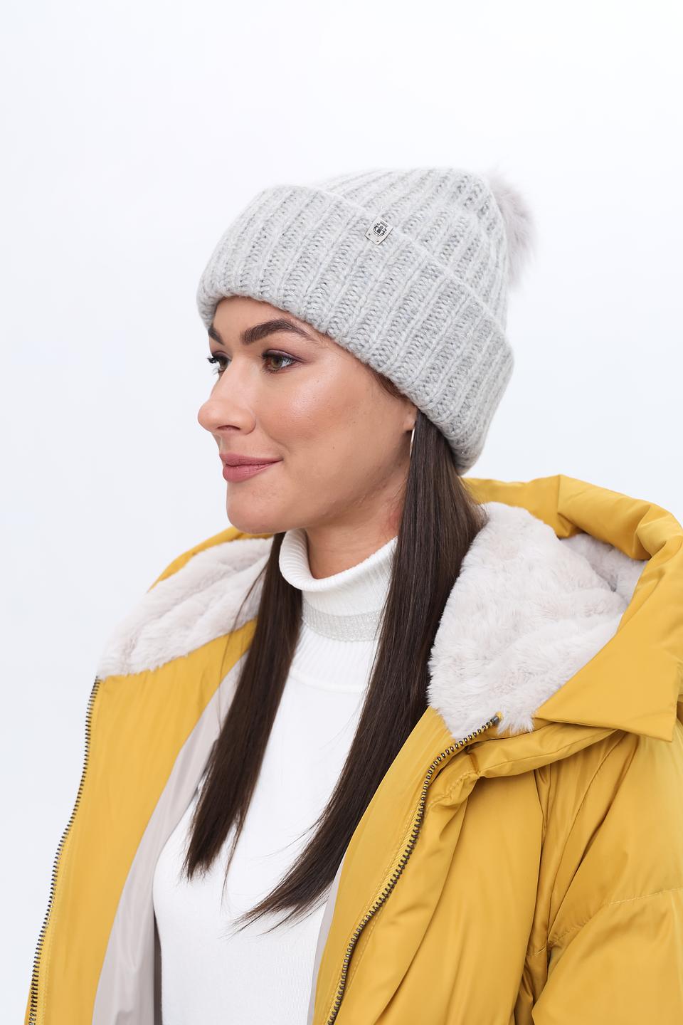 Шапка Roeckl вязаная серая