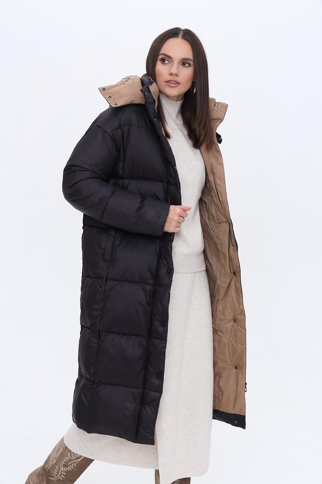 Пальто Pezzo чёрное стеганое