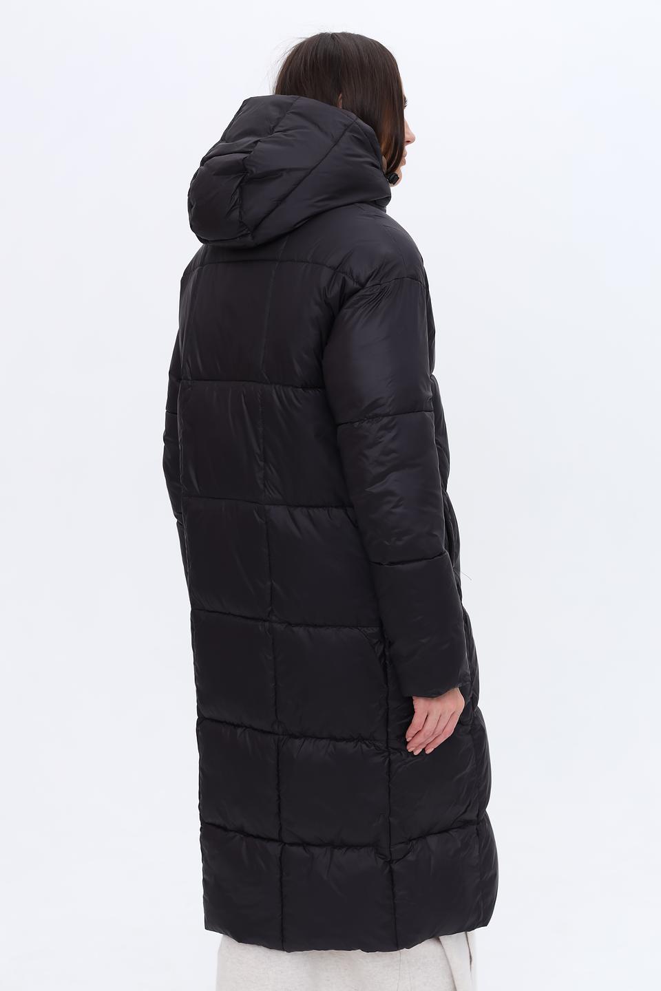 Пальто Pezzo чёрное стеганое