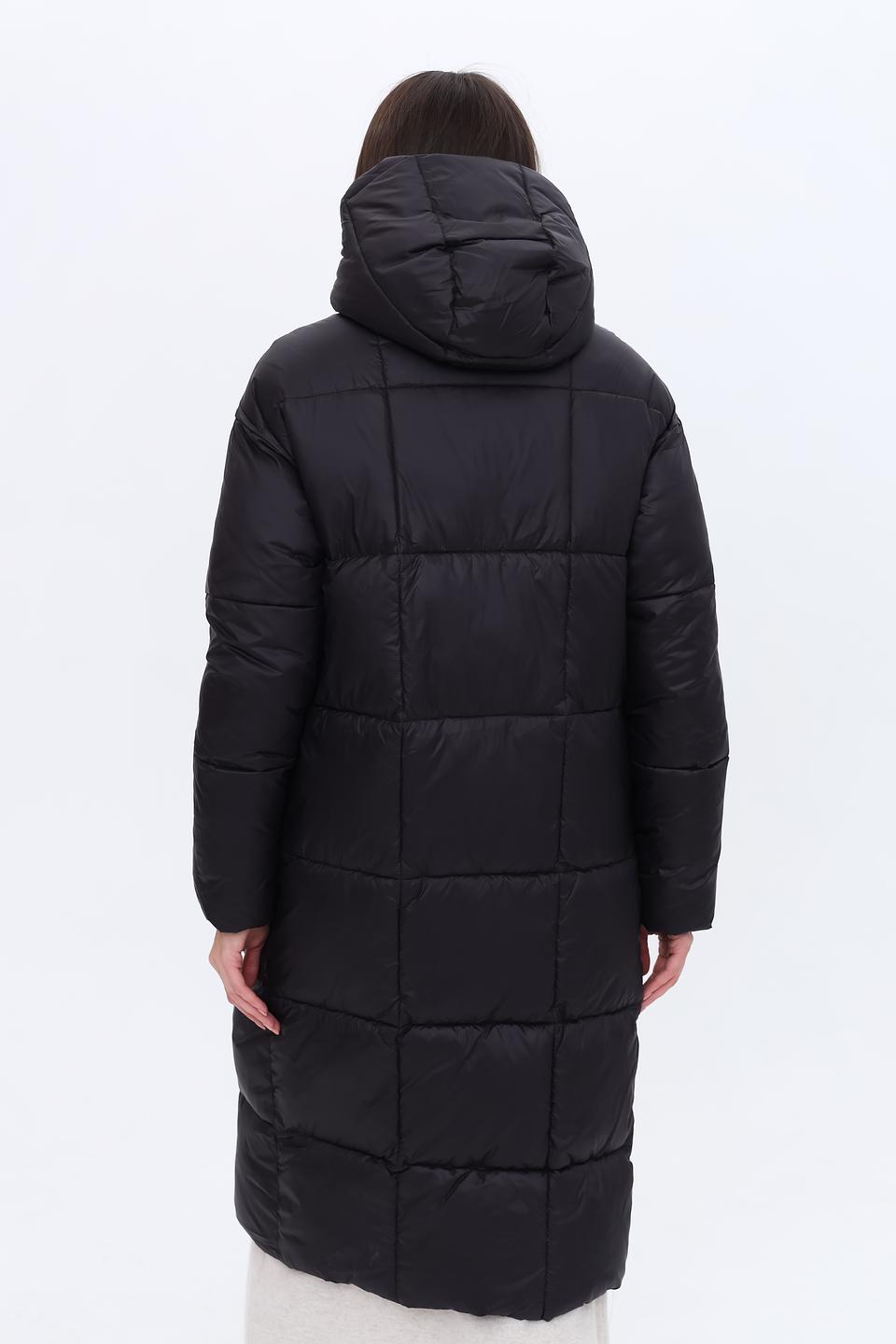 Пальто Pezzo чёрное стеганое