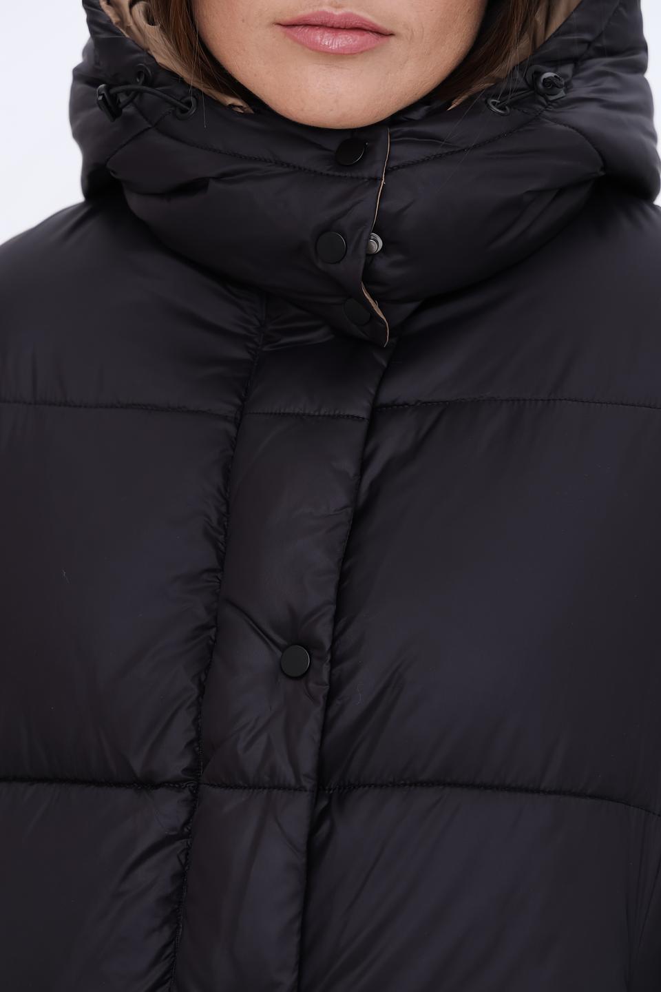 Пальто Pezzo чёрное стеганое