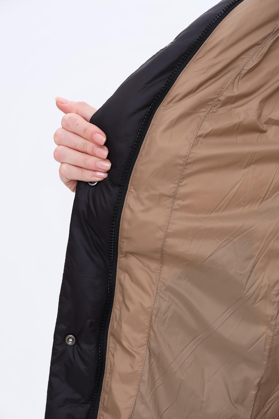 Пальто Pezzo чёрное стеганое