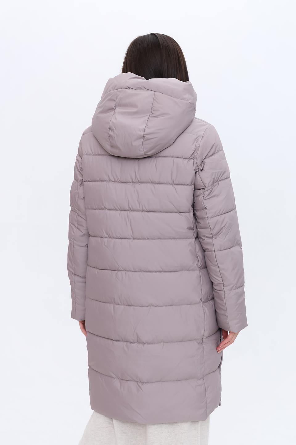 Пальто Pezzo стеганое лавандовое