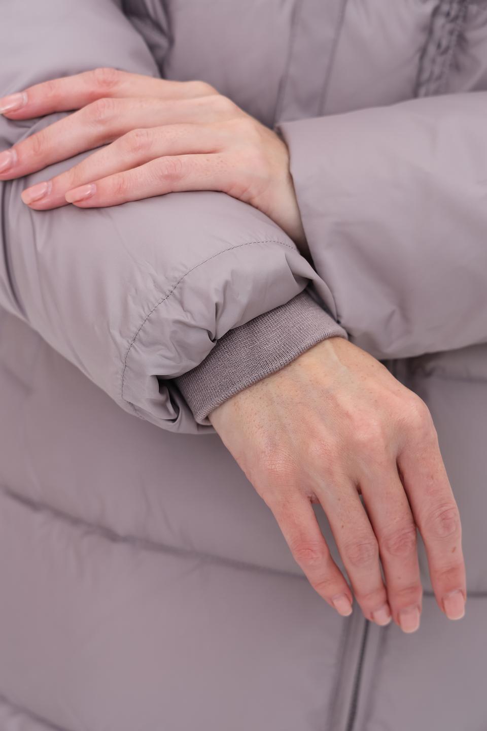 Пальто Pezzo стеганое лавандовое