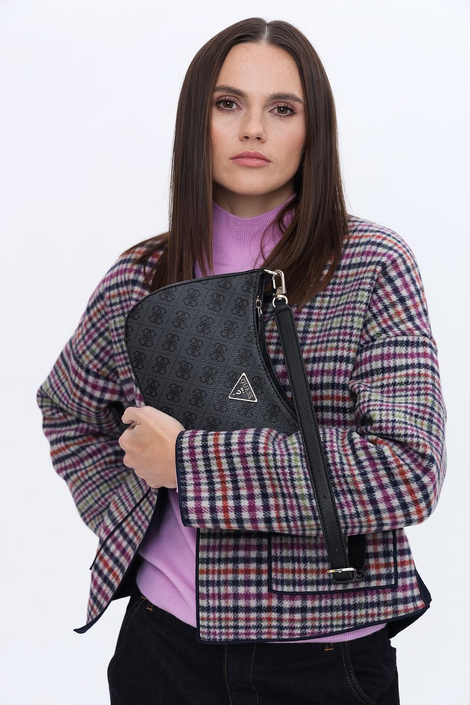 Сумка Guess с логотипом чёрная