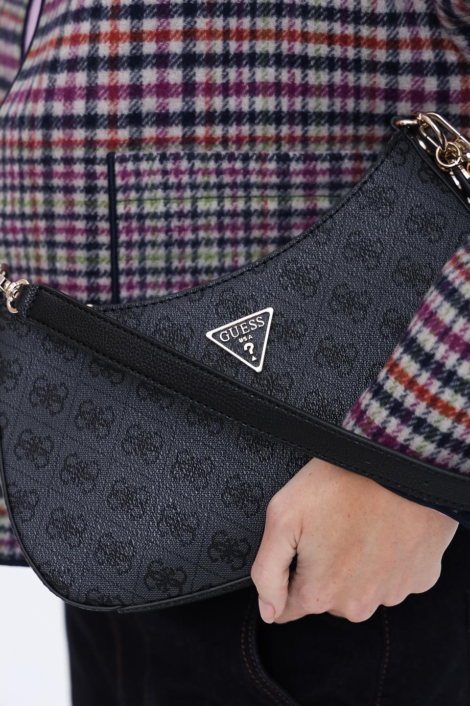 Сумка Guess с логотипом чёрная