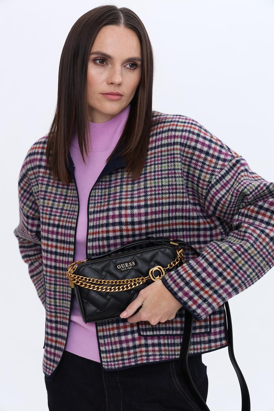 Сумка Guess чёрная стеганая