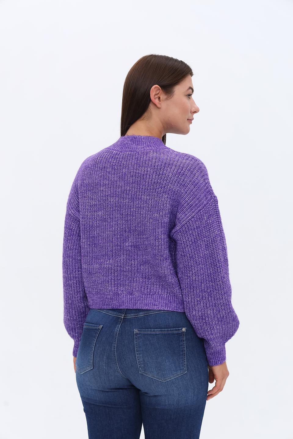 Пуловер Tom Tailor denim фиолетовый