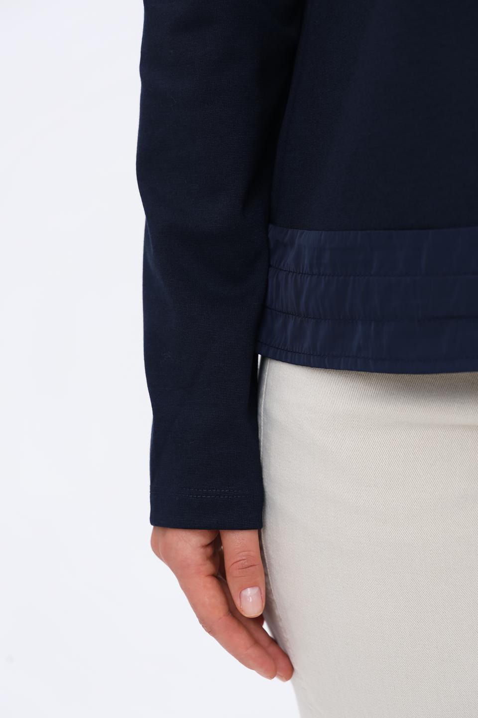 Пуловер Tom Tailor темно-синий с завязками