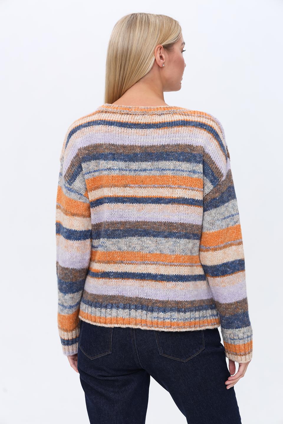 Пуловер More and More в полоску