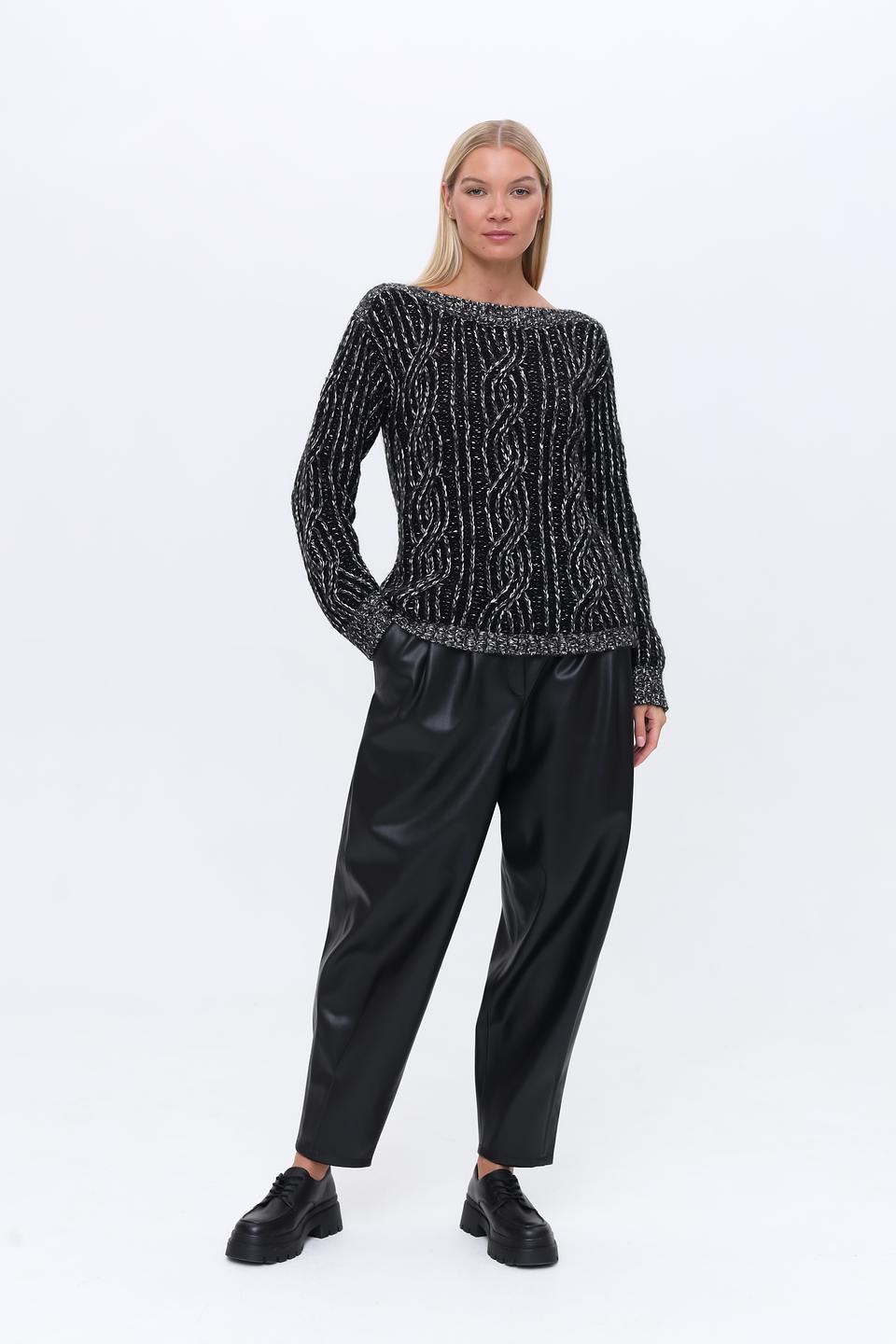 Джемпер Penny Black с косами чёрный