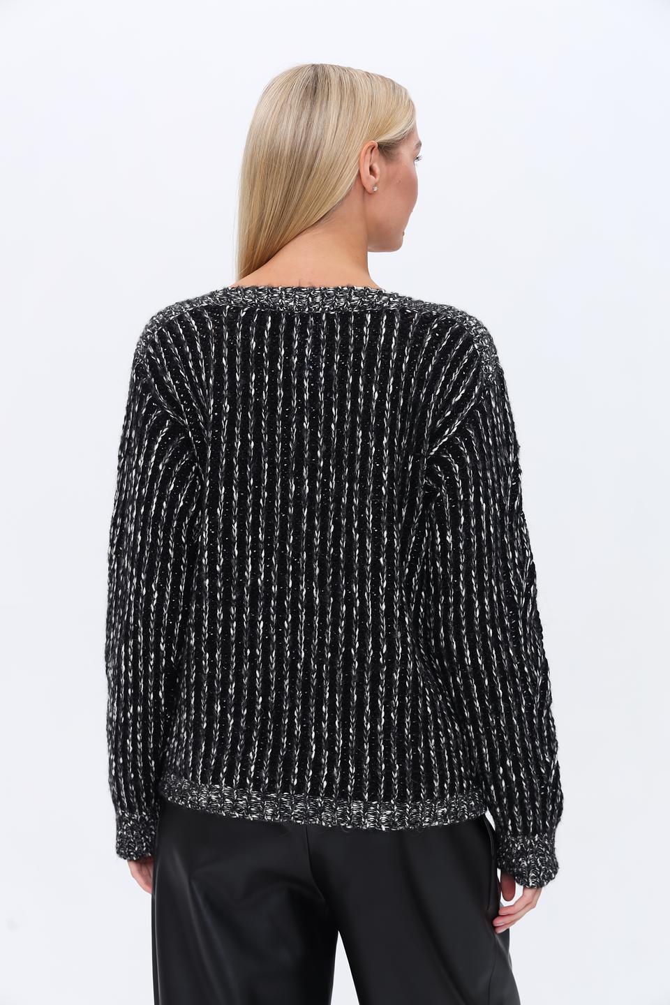 Джемпер Penny Black с косами чёрный