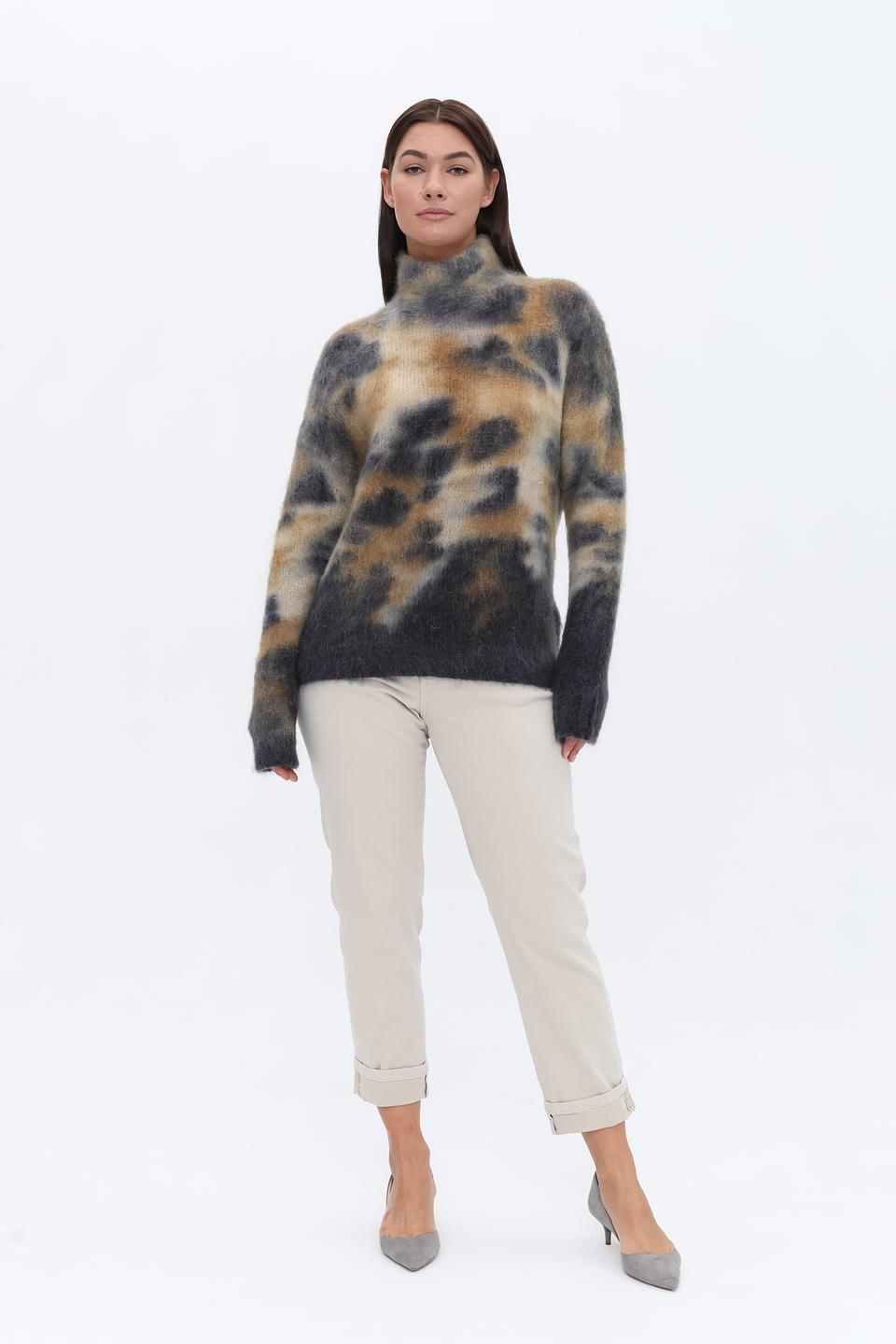 Пуловер Catnoir с узором мрамор