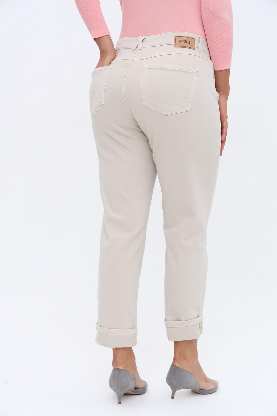 Джинсы Angels укороченные бежевые