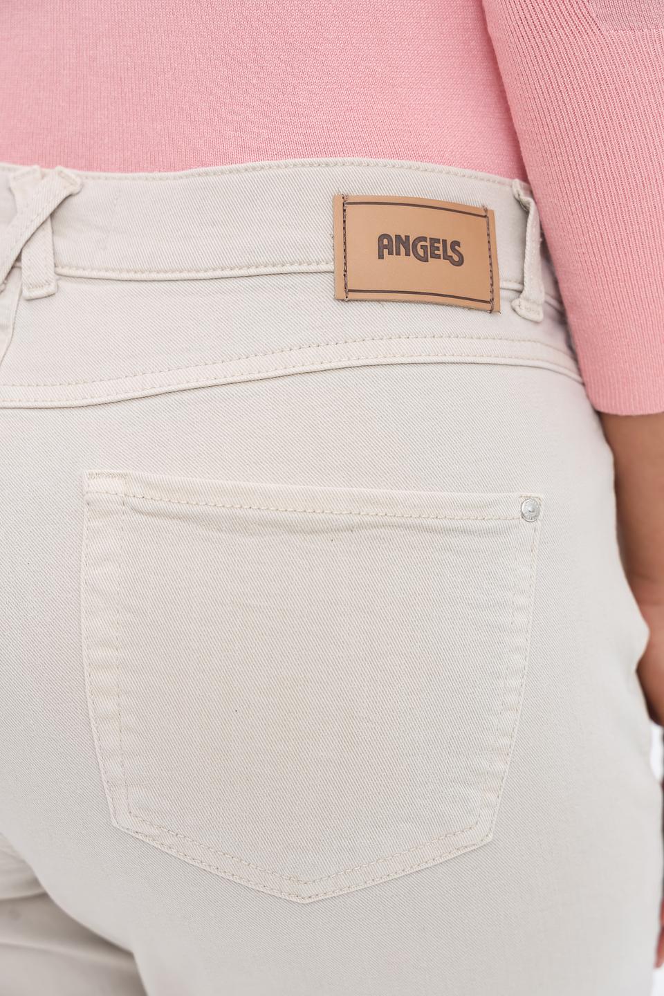 Джинсы Angels укороченные бежевые