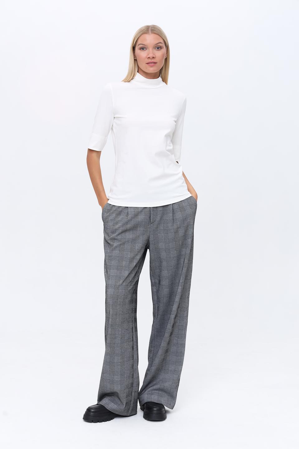 Водолазка SE Stenau белая с коротким рукавом