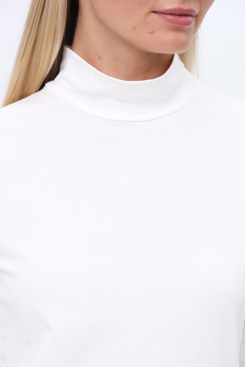 Водолазка SE Stenau белая с коротким рукавом