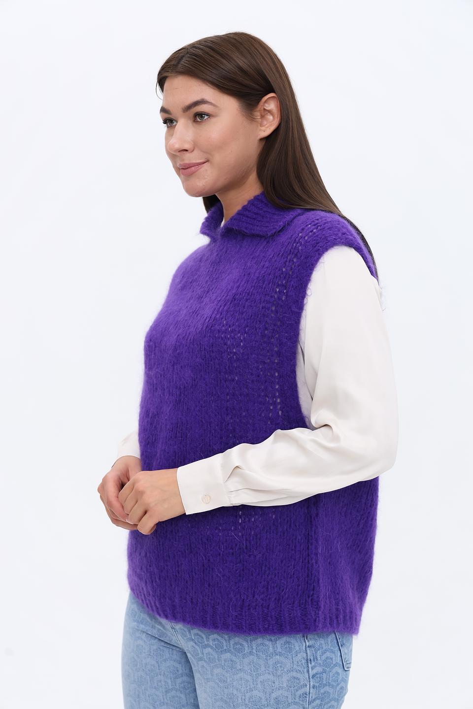 Жилет You Just White фиолетовый