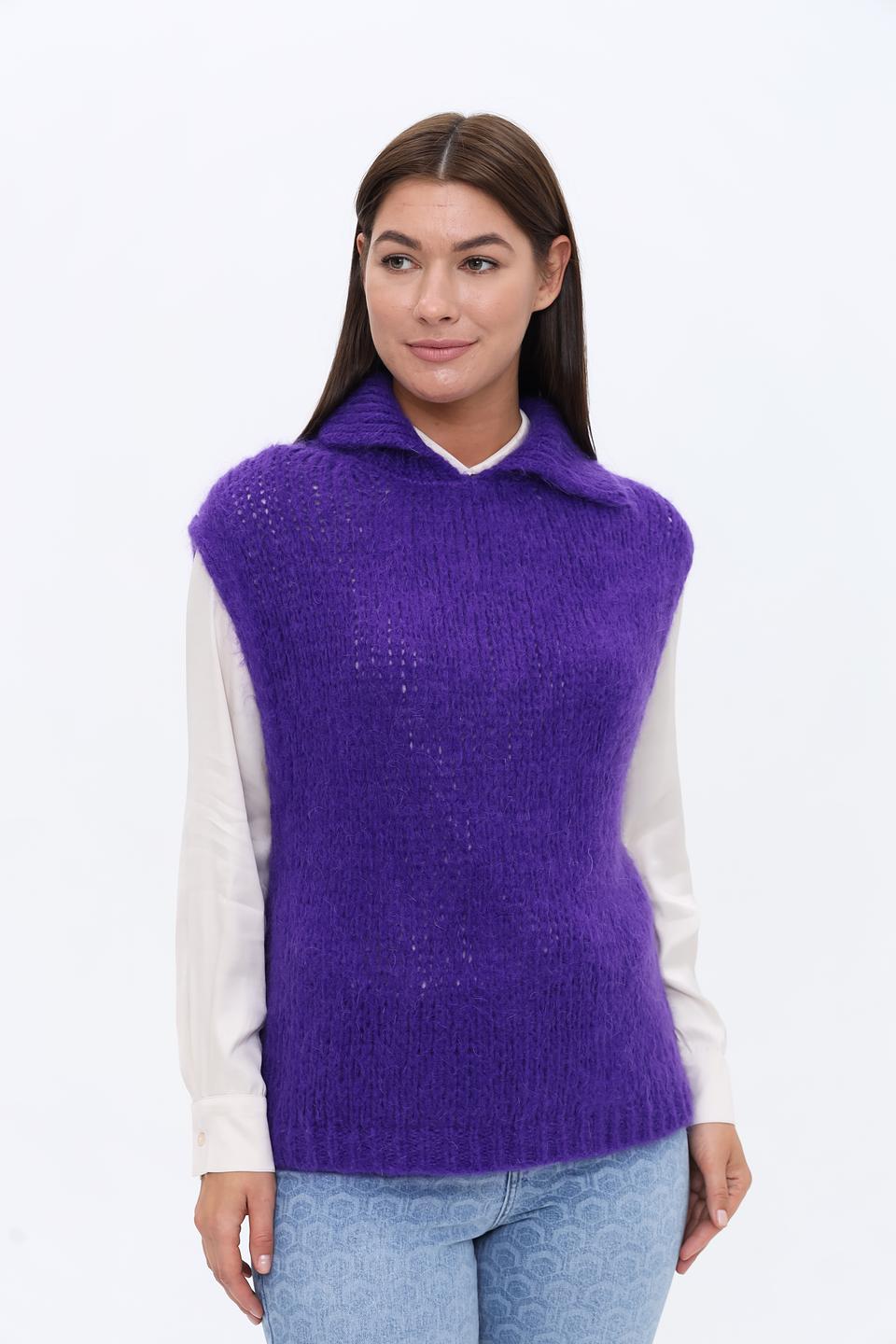 Жилет You Just White фиолетовый