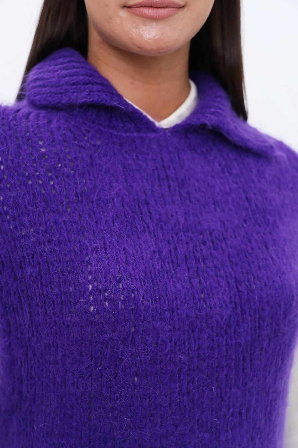 Жилет You Just White фиолетовый