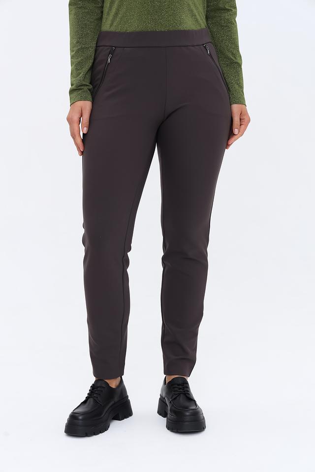 Брюки Gardeur с молниями баклажан