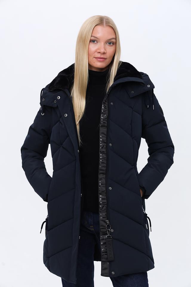 Куртка District стеганая тёмно-синяя