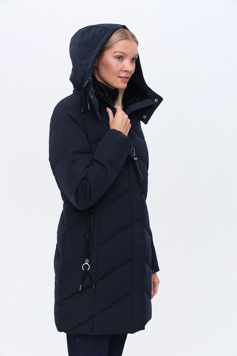 Куртка District стеганая тёмно-синяя