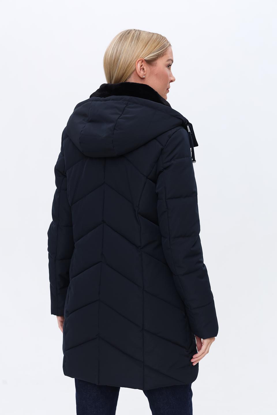 Куртка District стеганая тёмно-синяя