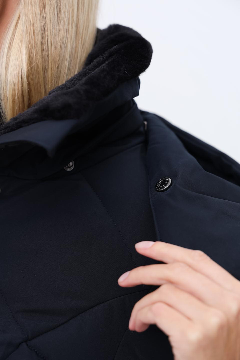 Куртка District стеганая тёмно-синяя