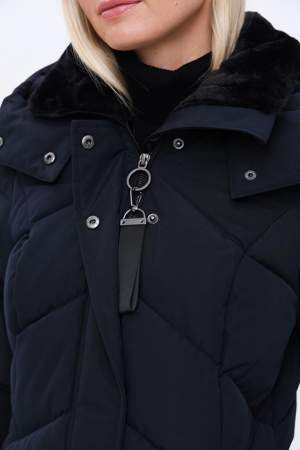 Куртка District стеганая тёмно-синяя