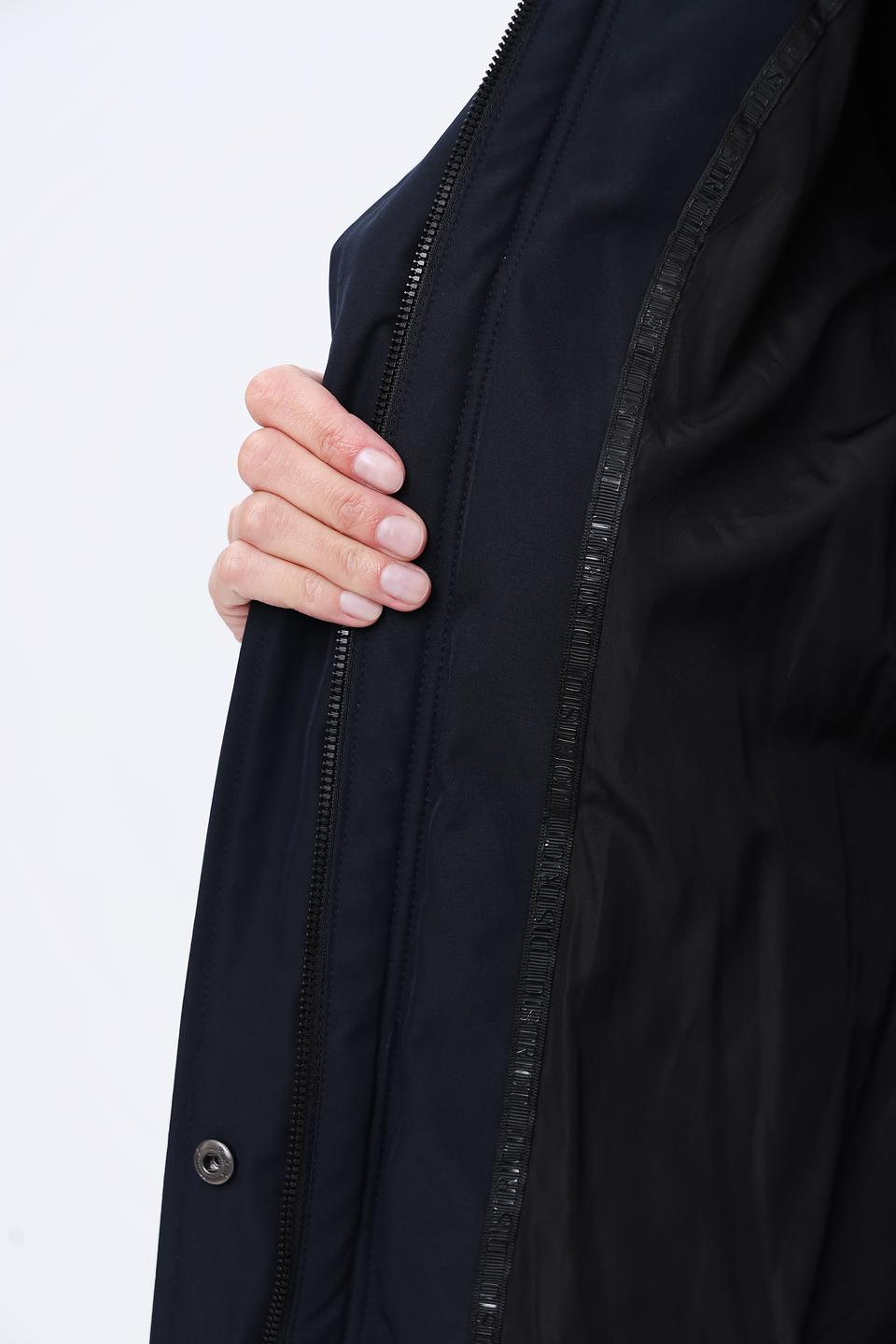 Куртка District стеганая тёмно-синяя