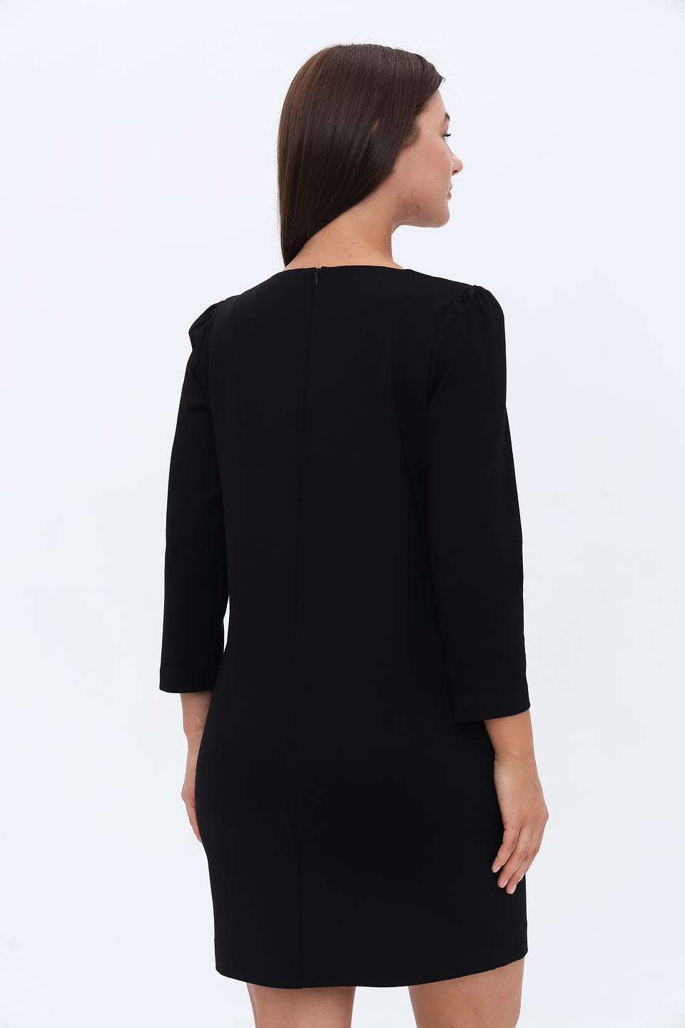 Платье Catnoir чёрное с V-образным вырезом