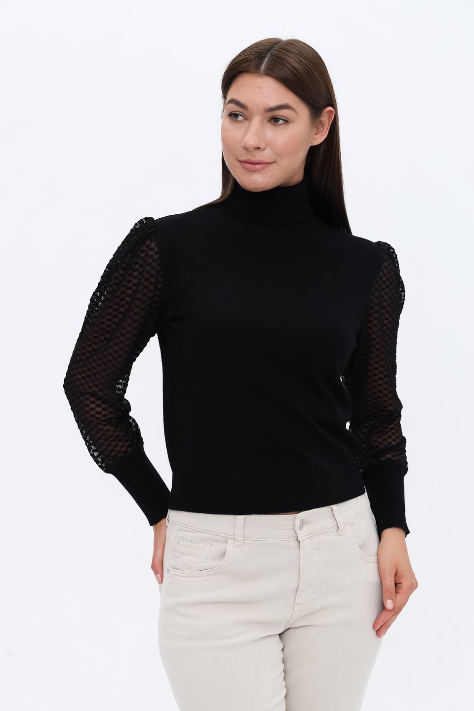 Водолазка Catnoir с сетчатыми рукавами