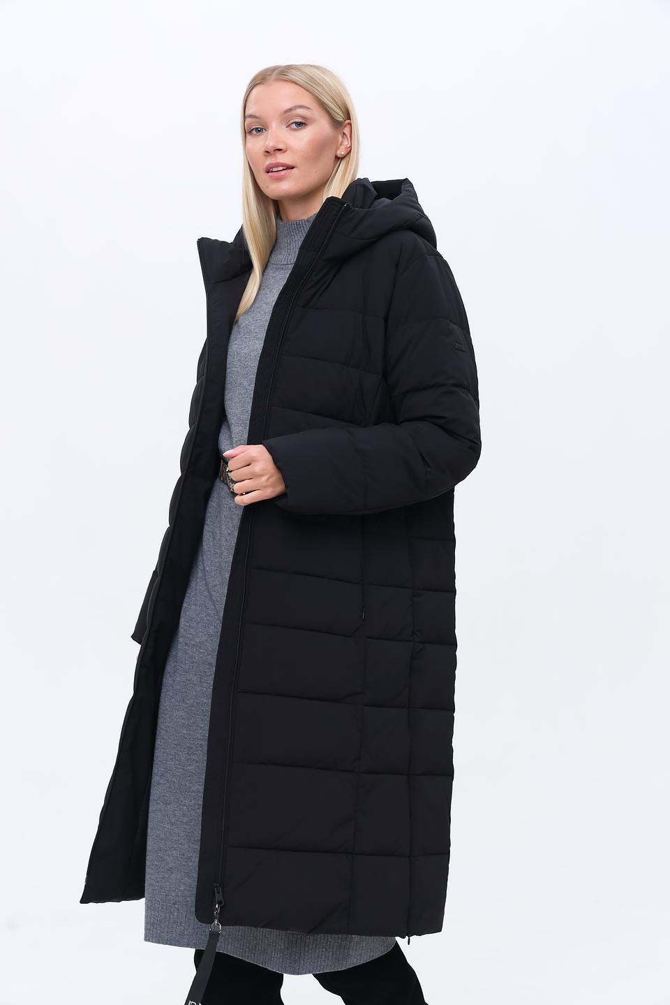 Пальто Cinque стеганое чёрное