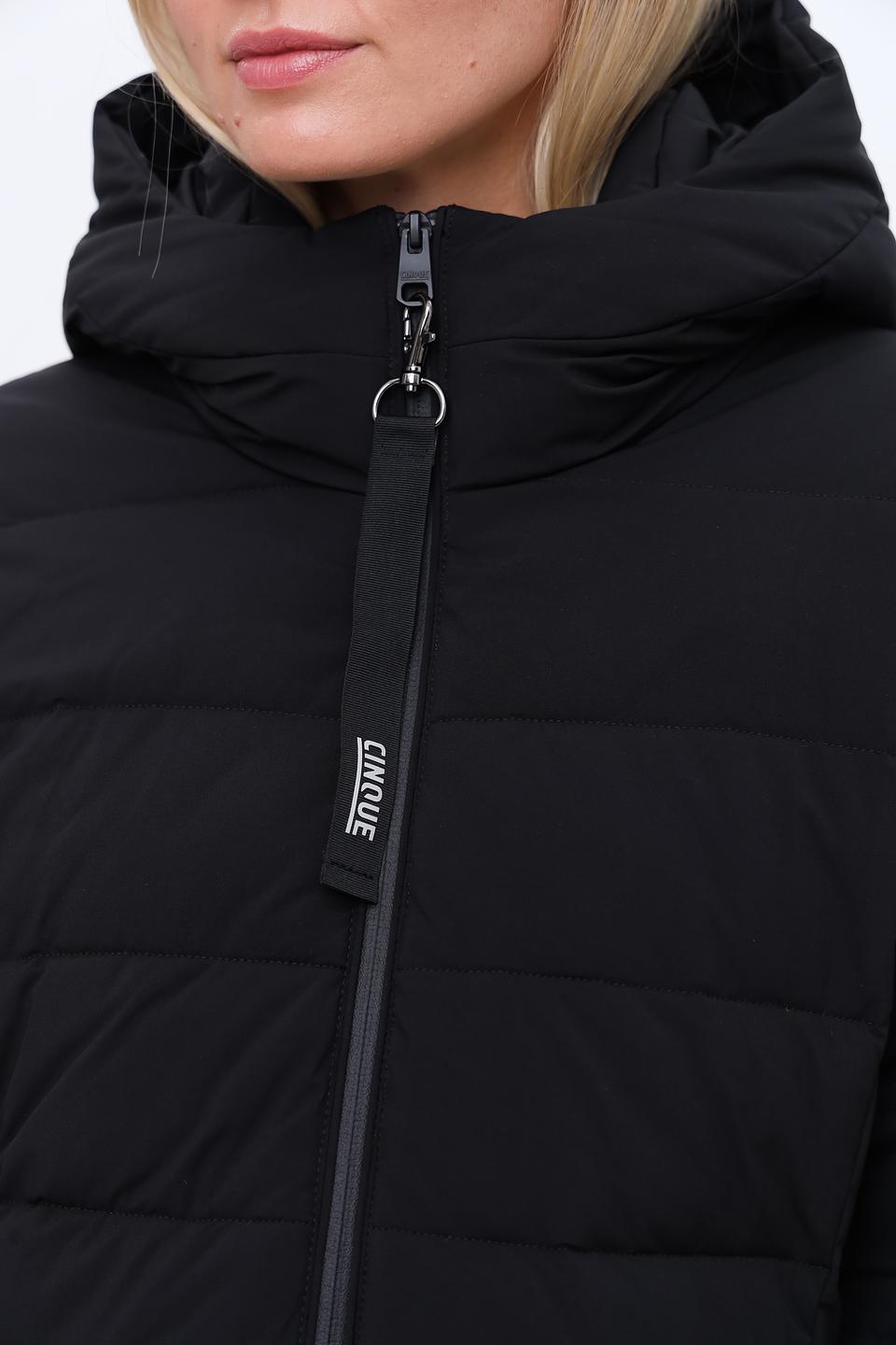 Пальто Cinque стеганое чёрное