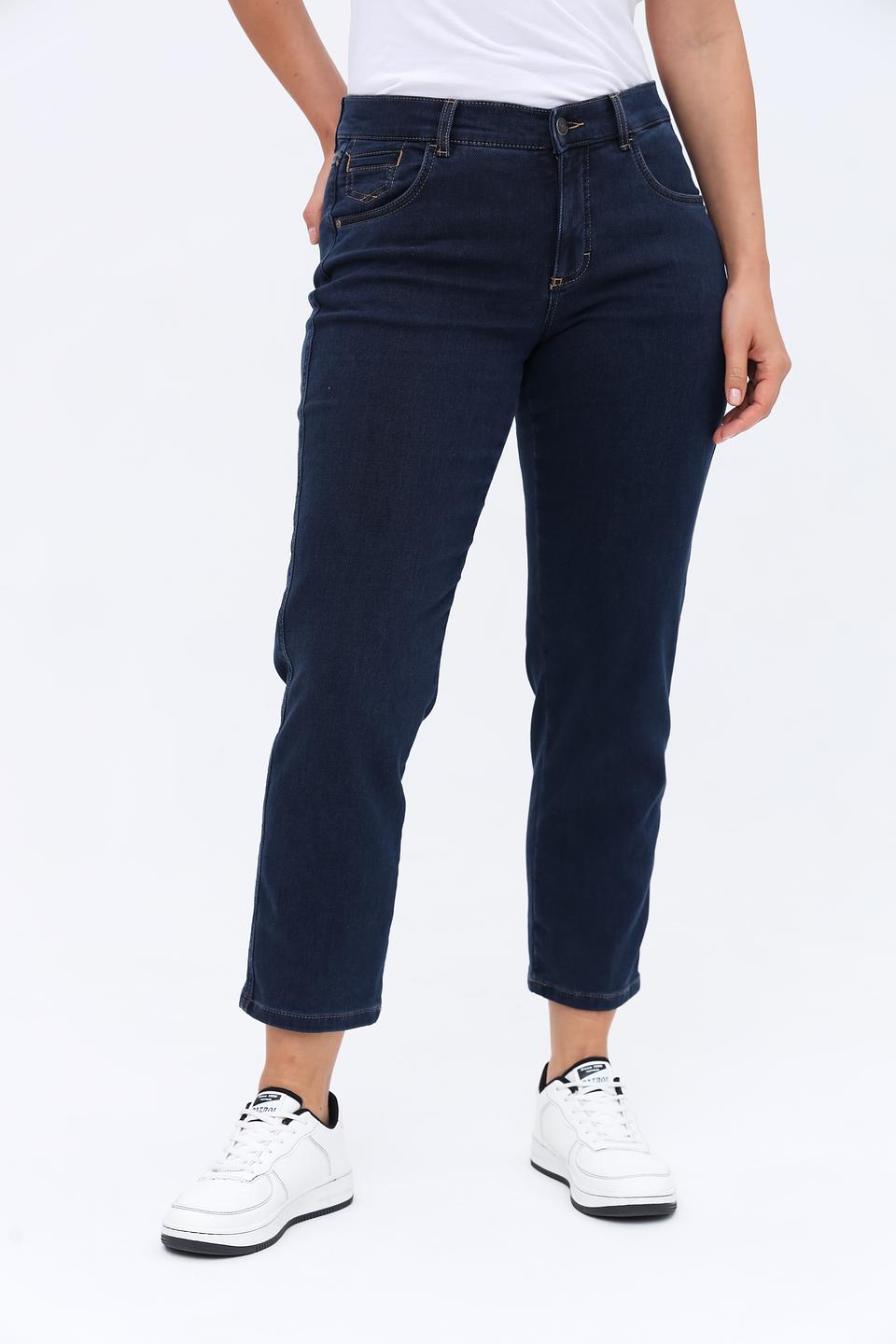 Джинсы Angels укороченные тёмно-синие